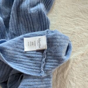 Martha Stewart Blue Knit Scarf